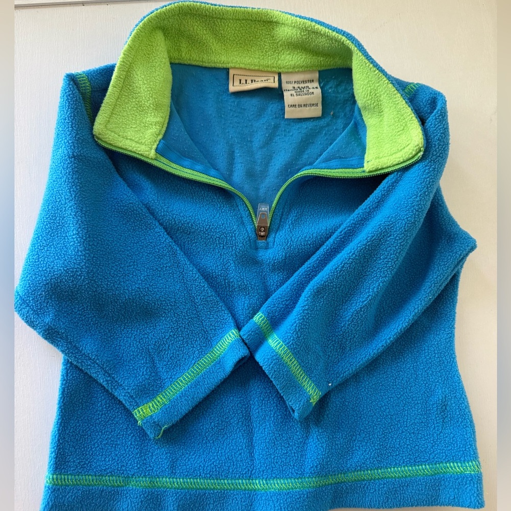 Ll bean half zip pullover size 3-6 months